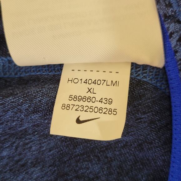 Nike Men's 1/4 Zip Running Tech Long Sleeve Dri-Fit Shirt Size XL Blue - Picture 6 of 11